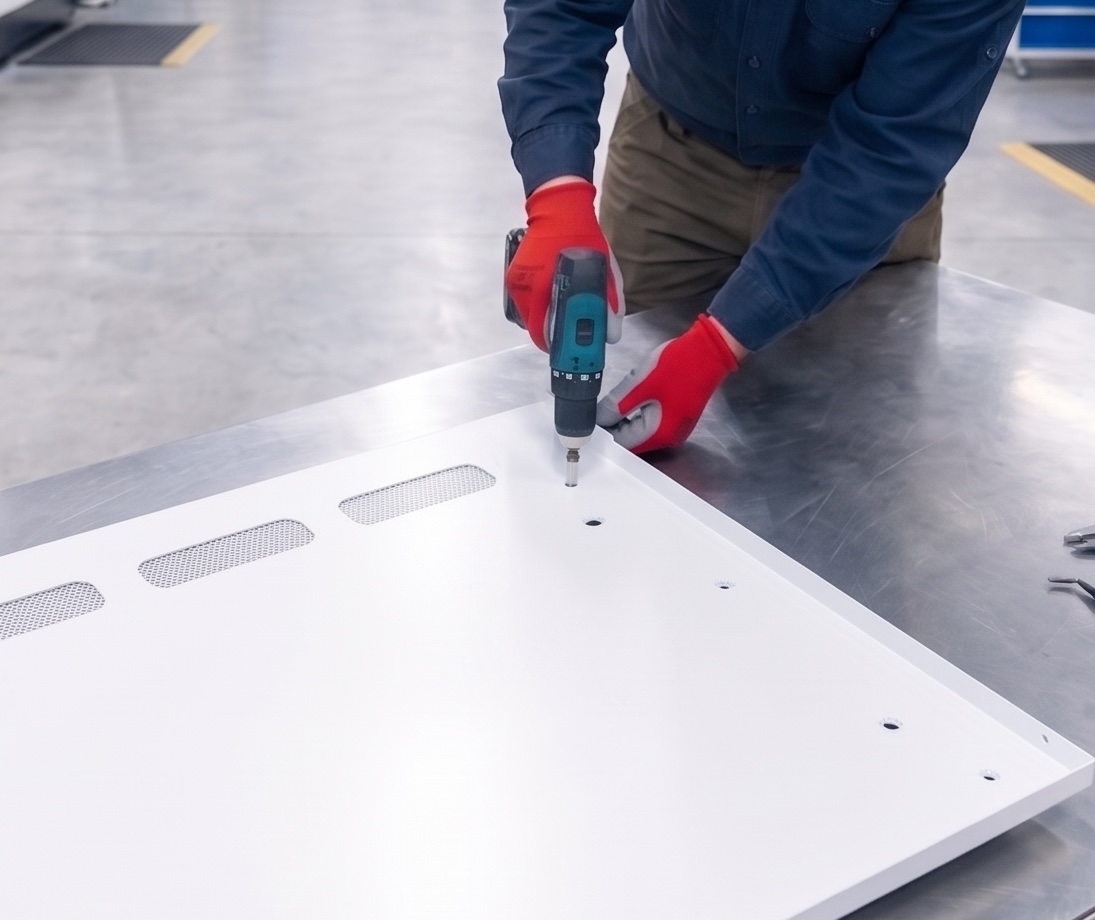 worker assembling components